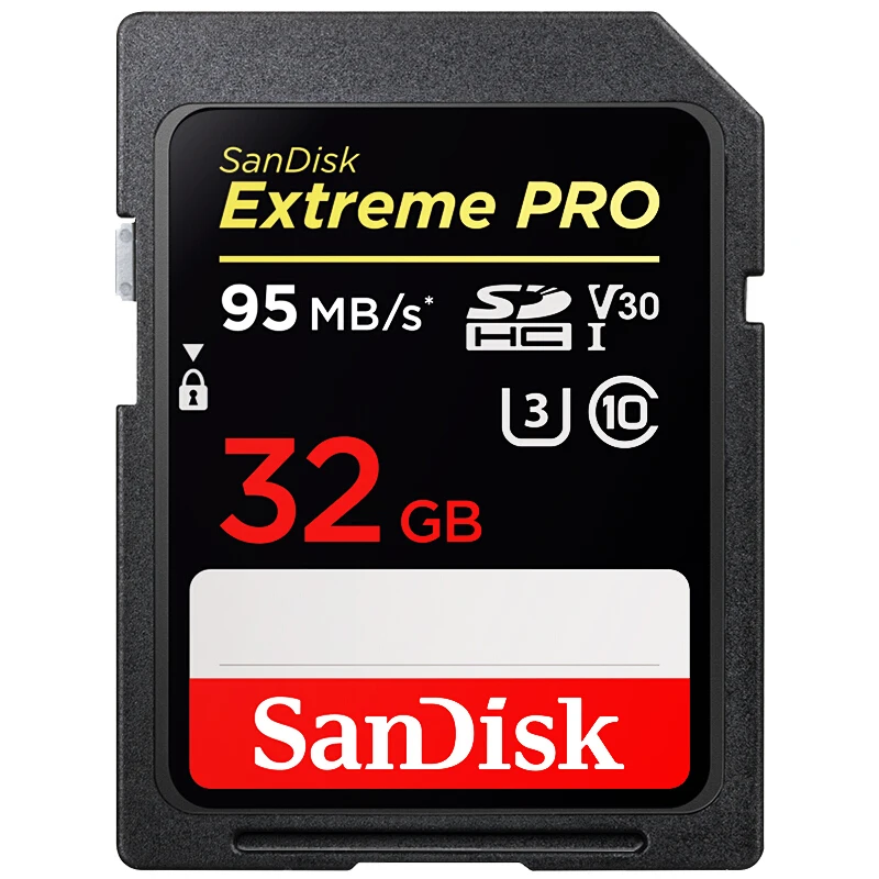 SD-Карта SanDisk SDHC 64 ГБ 128 256 SDXC флэш-карта памяти класса 10 U3 для цифровой камеры |