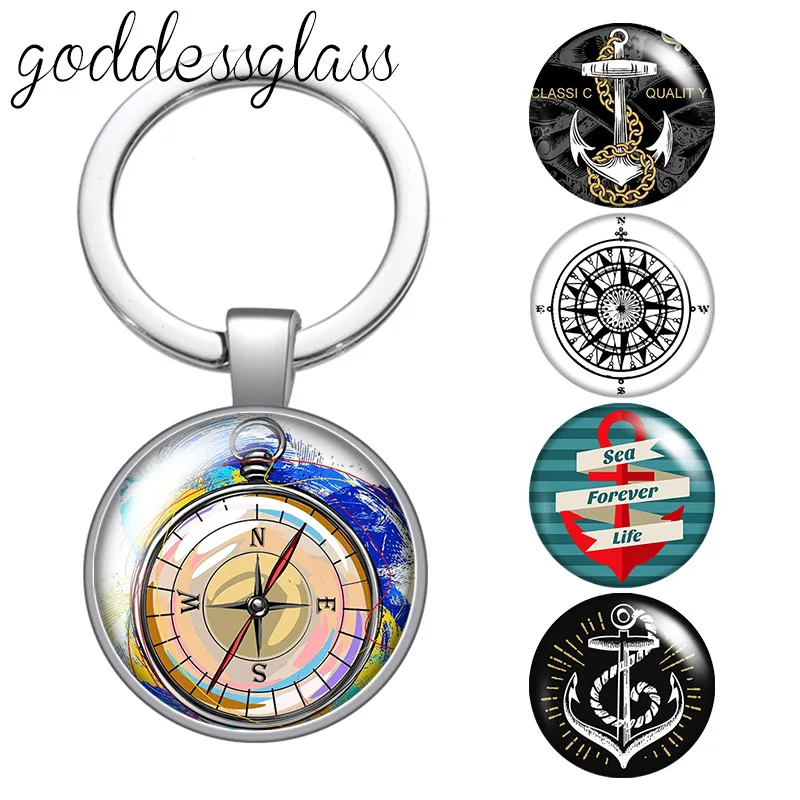 Женский якорь навигационный Маяк стеклянная Фотосумка автомобильный брелок