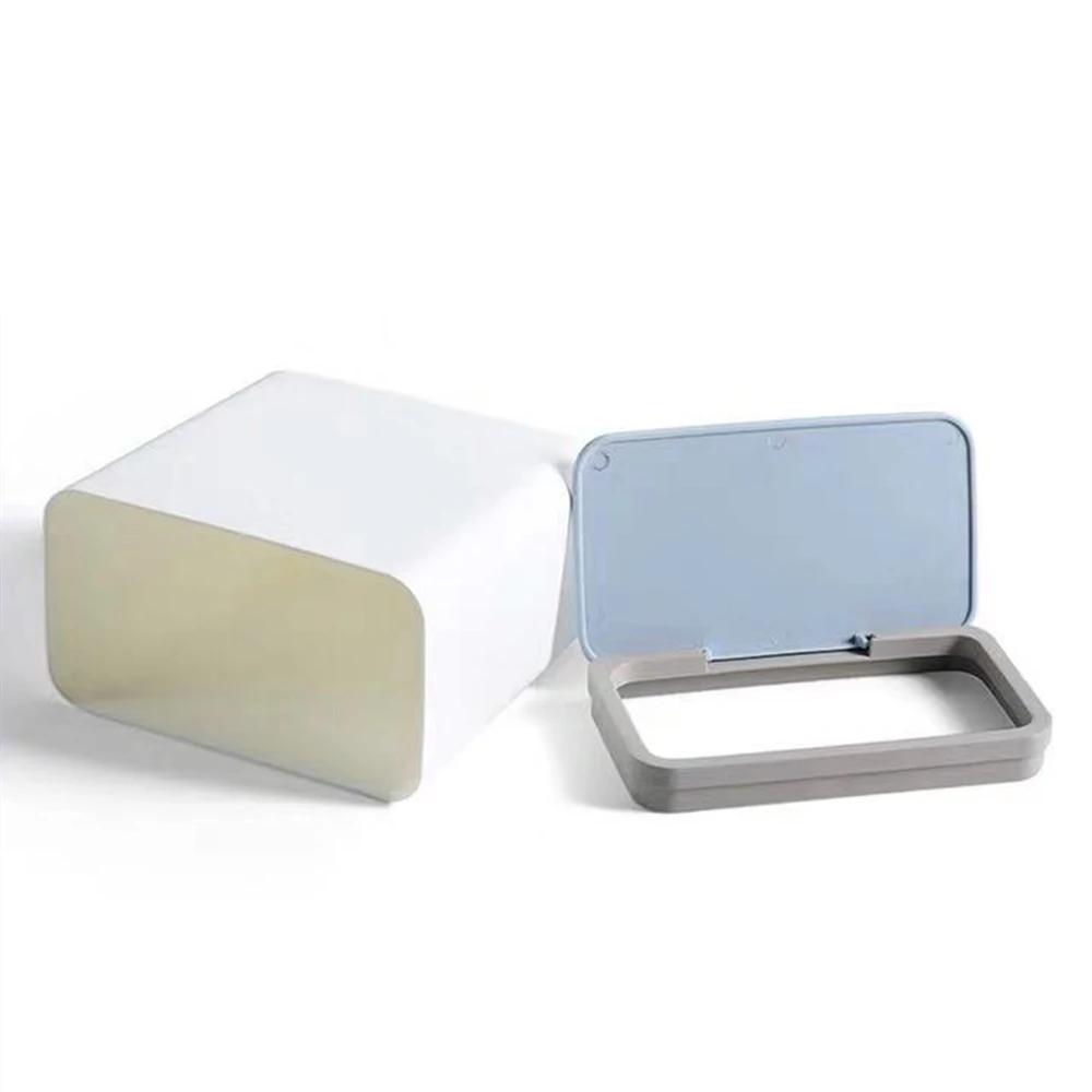 Home Waste Bin Small Trash can Mini Desktop ashcan litter Trash little Table Top Trash Box for desk Car trash bin With Lid