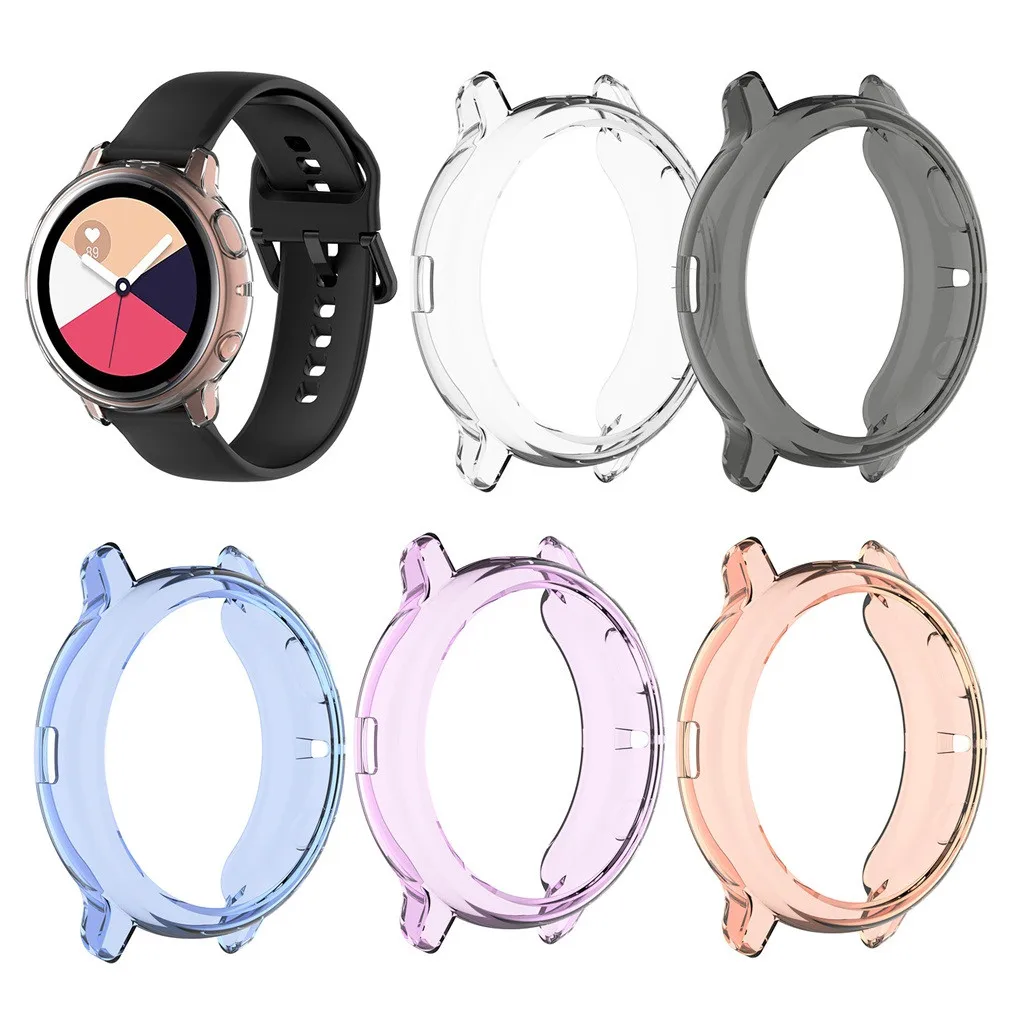 Чехол для Samsung Galaxy Watch Active 2 40 мм прозрачный защитный чехол из ТПУ мягкий новинка 2019