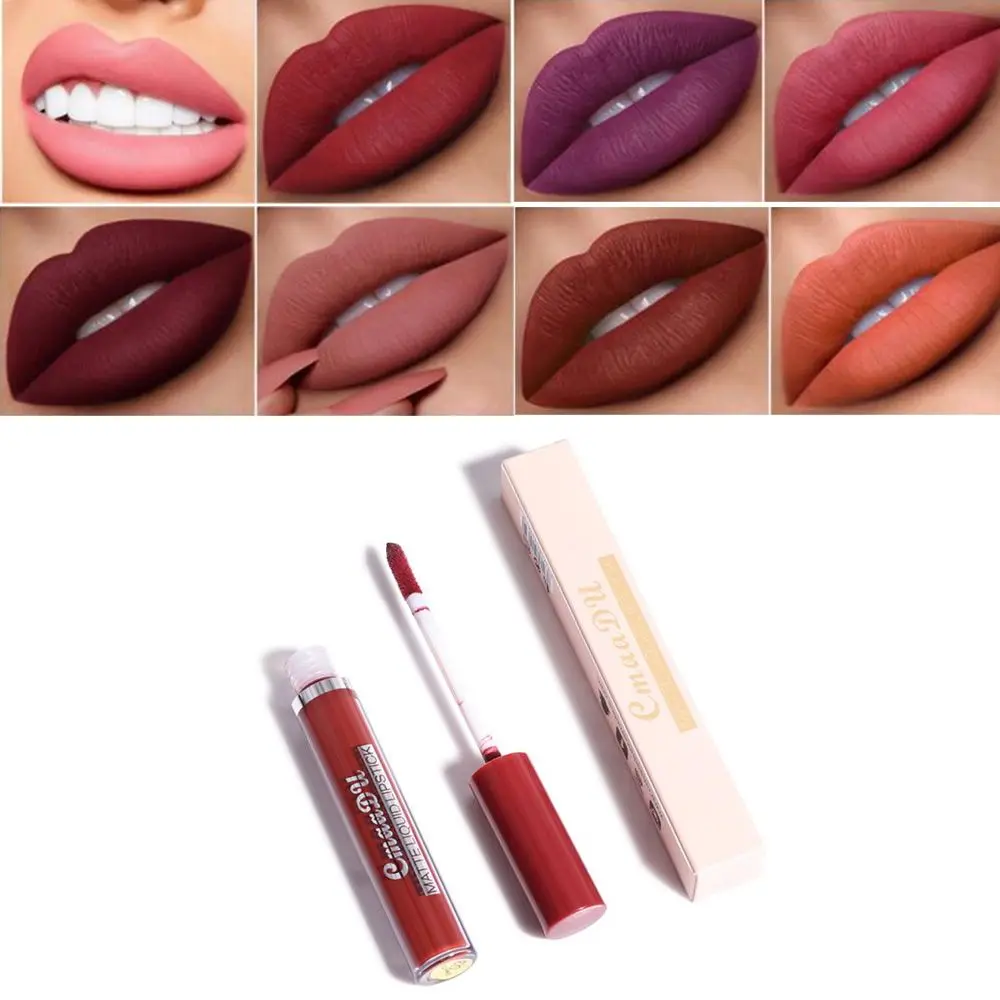 

1PCS Makeup Lipstick Matte Lip Gloss Long Lasting Lipgloss Lip Tint Waterproof 10 Color Sexy Lip Glaze Batom Cosmetic