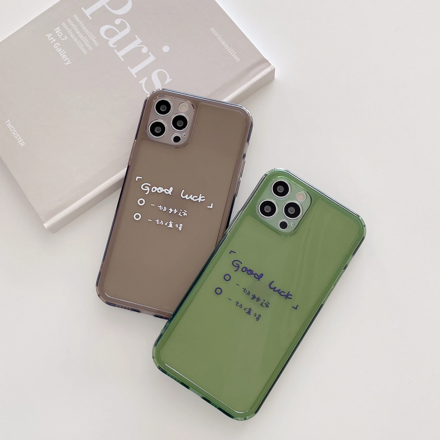 Удачи ТПУ прозрачный чехол для iPhone 12 Pro Max задняя крышка телефона Mini 11Pro X XS XR 6 8 7 Plus