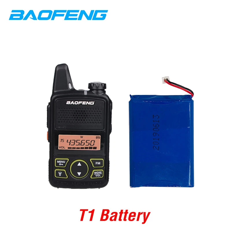 Original BAOFENG BF-T1 3.7V 1500mAh Li-ion battery for Walkie Talkie BFT1 Mini Two Way Radio baofeng Accessories | Мобильные