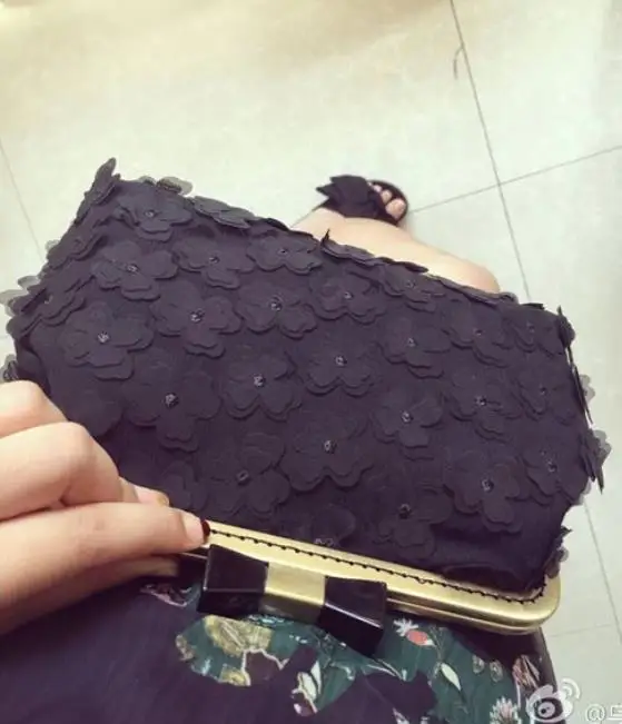 6 Цвета Новый 3D Шифоновые Платья с цветочным узором 130 см двойной Слои вышитые DIY