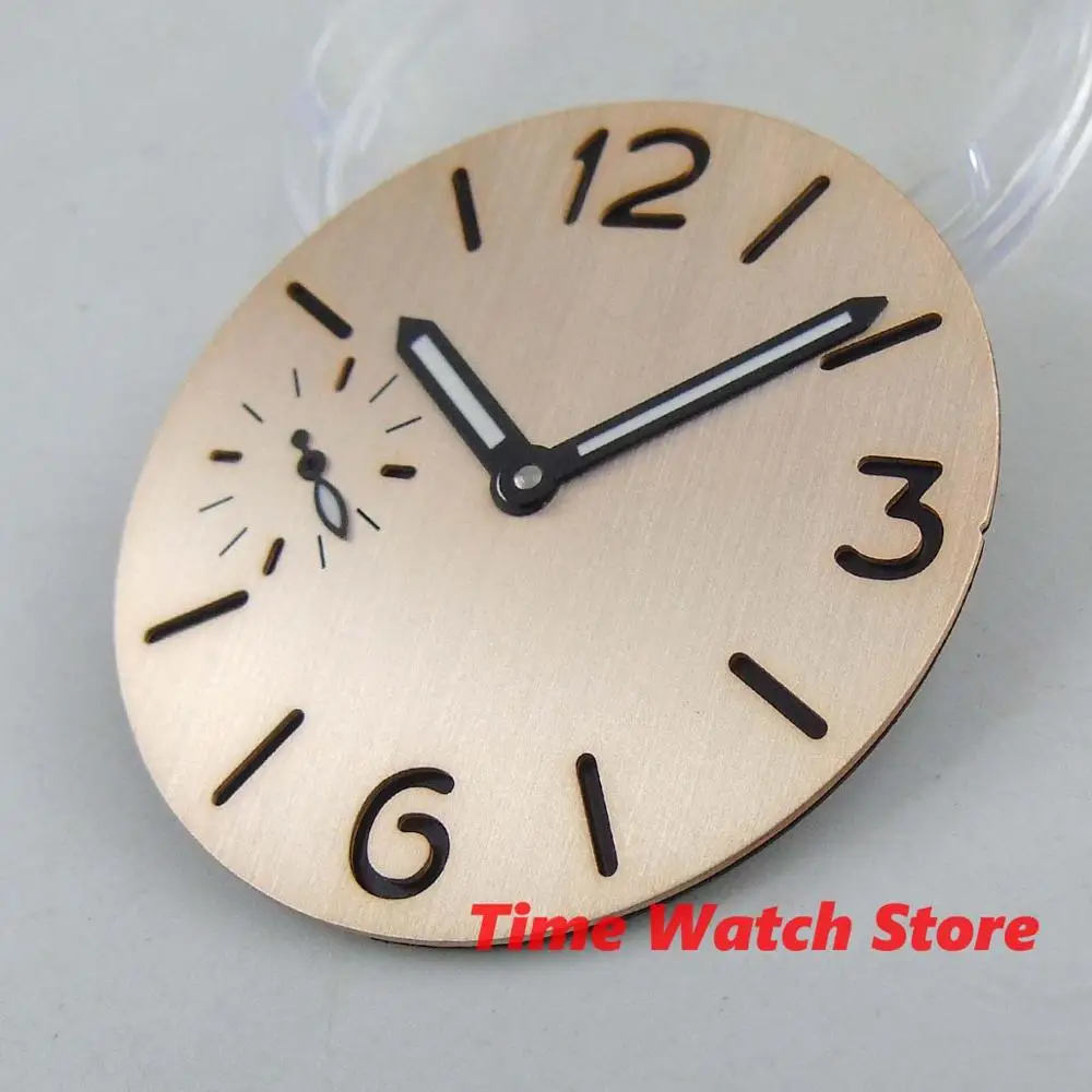 Часы наручные мужские стерильные бежевые/серые 37 5 мм подходит для ETA 6497 6498 ST 3600