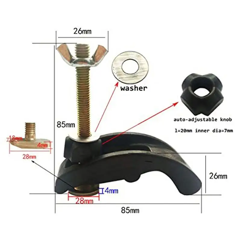 

4PCS Engraving Machine Plate Bow Plate for CNC Milling Engraving Machine