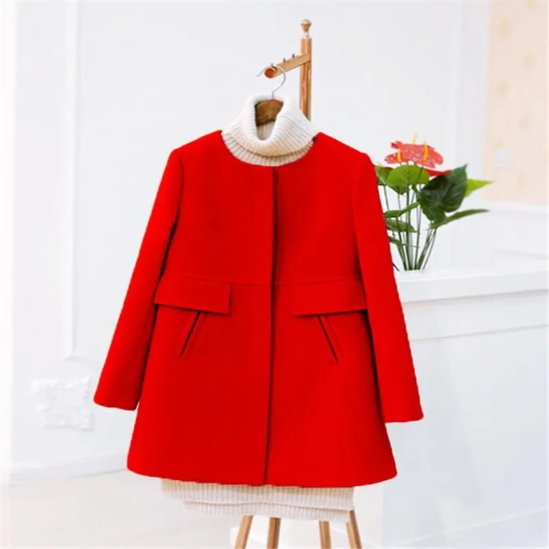 Новый продукт 2020 весна и осень большой размер шерстяное пальто женское желтое