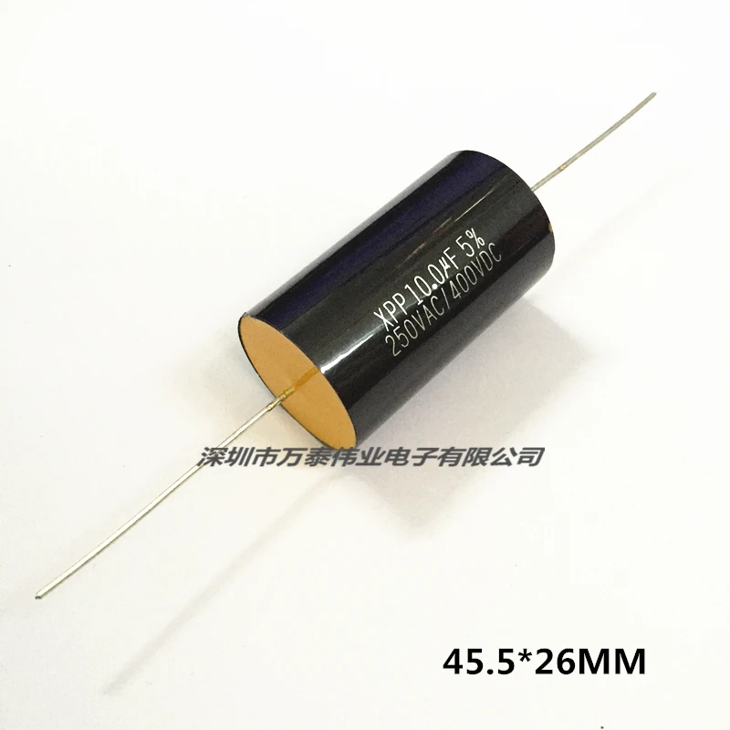 Пленочный конденсатор Xpp 250vac10uf 400v10uf осевой Индуктивный/динамик разделитель