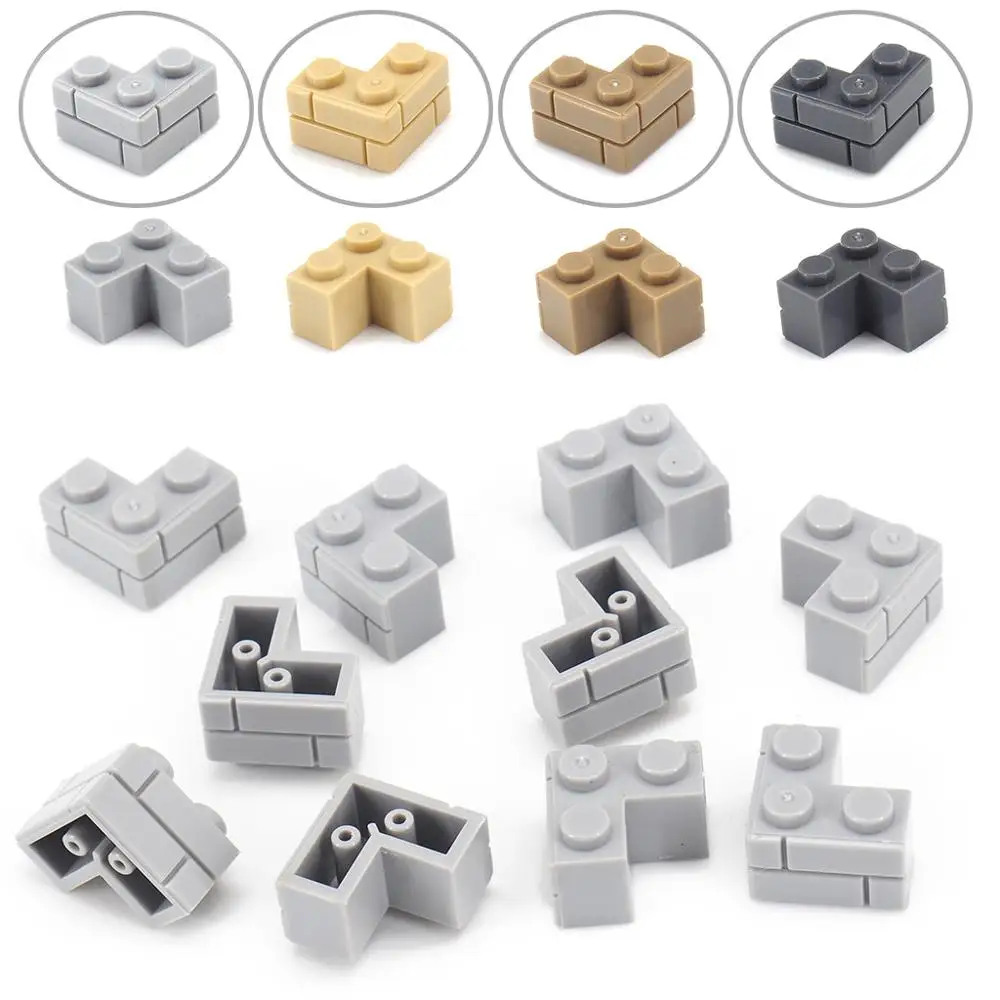 Кубики углы 1x2x2 строительные блоки угловые аксессуары Moc военные технологии