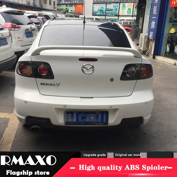Спойлер для MAZDA 3 2006 2013 высококачественный задний спойлер из АБС пластика
