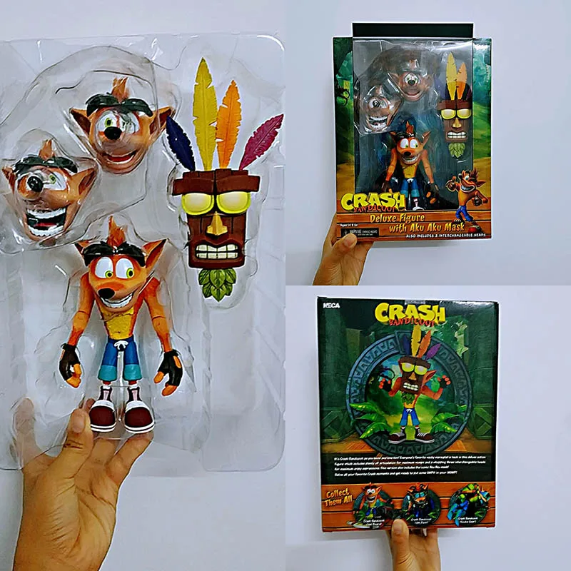 NECA оригинальная игра Crash Bandicoot серии Aku маска АКУ фигурка модель игрушки кукла для