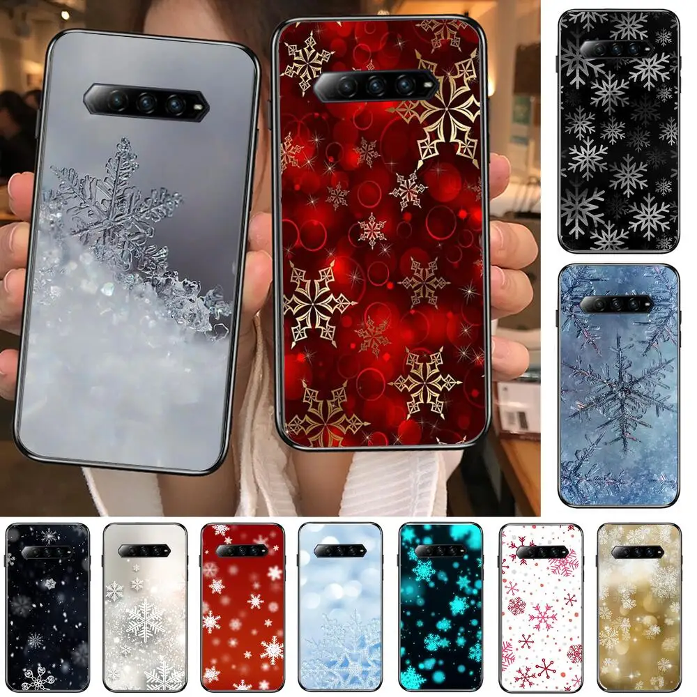 Красивый чехол для телефона с рождественскими снежинками xiaomi redmi Black Shark 4 Pro 2 3 3s