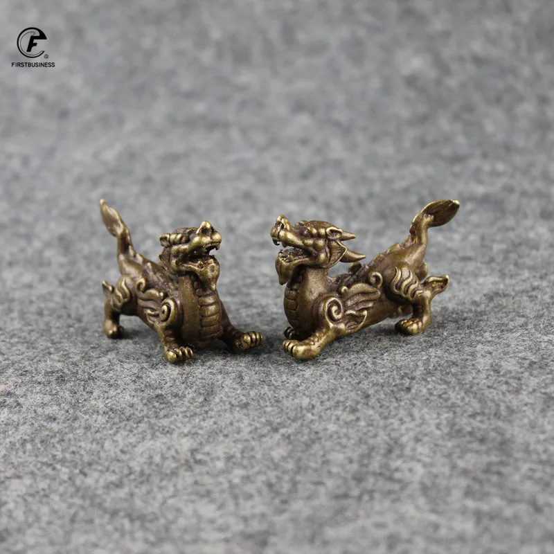 Новый стиль медные китайские мифологические украшения для дома в виде животных