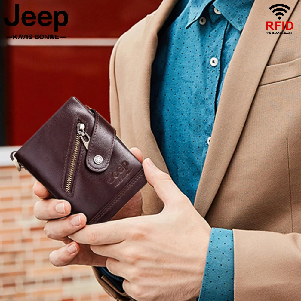 Мужской кошелек из натуральной воловьей кожи с рчид модный для мелочи маленькая