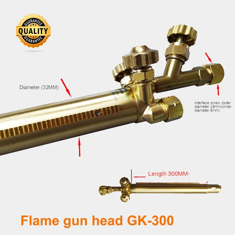 1pcs/lot Flame Cutting Torch GK300 Gun Head Straight Handle for Longmen CNC Cutting Machine Portable Cutter Accessories