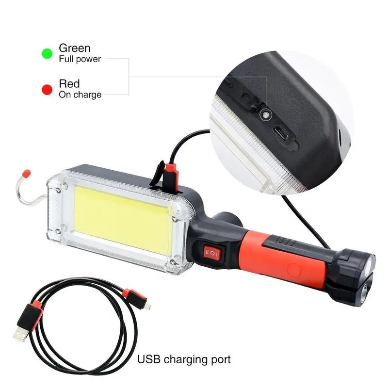 

Cob strong light work light 20W outdoor emergency inspection clip light light multifunctional spot spot with magnet R6P0