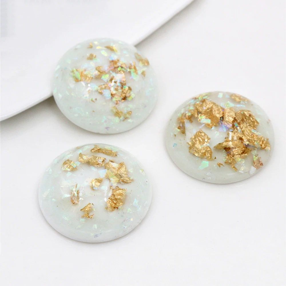 Новая мода 5 шт 25 мм 7 цветов оболочка модный стиль плоская задняя крышка Кабошоны