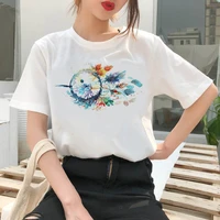 t shirt women oversize summer casual outdoor short sleeve round neck korean fashion tees lady laides white t shirts clothing