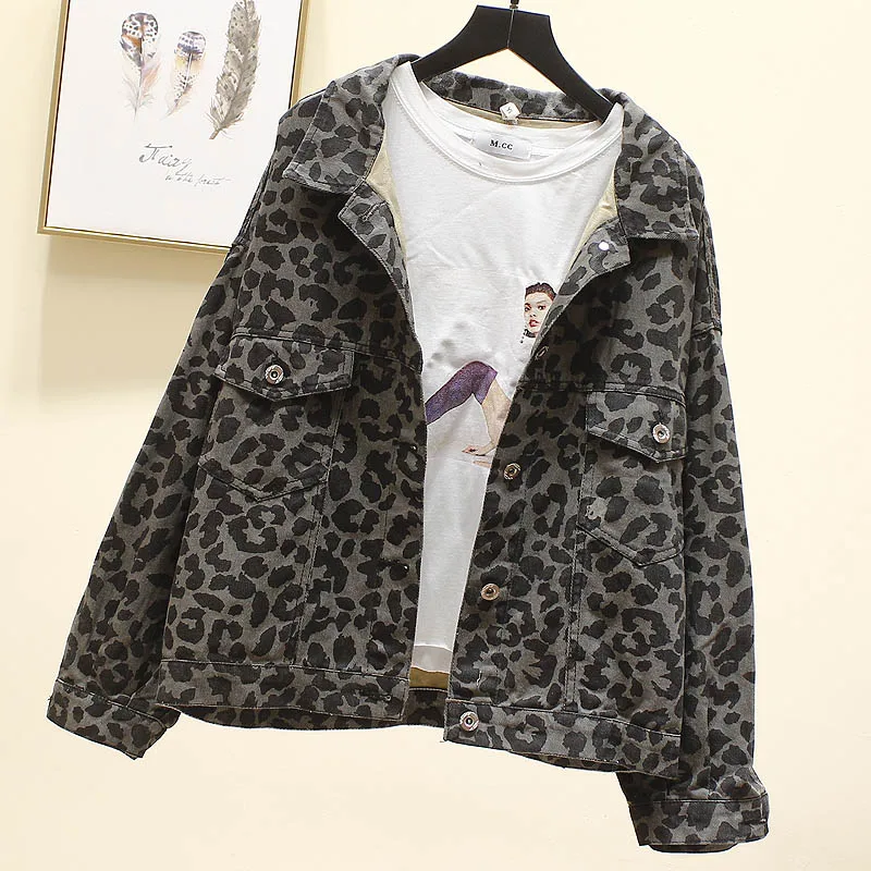 Весна 2020 новая Корейская Свободная джинсовая куртка для женщин размера плюс