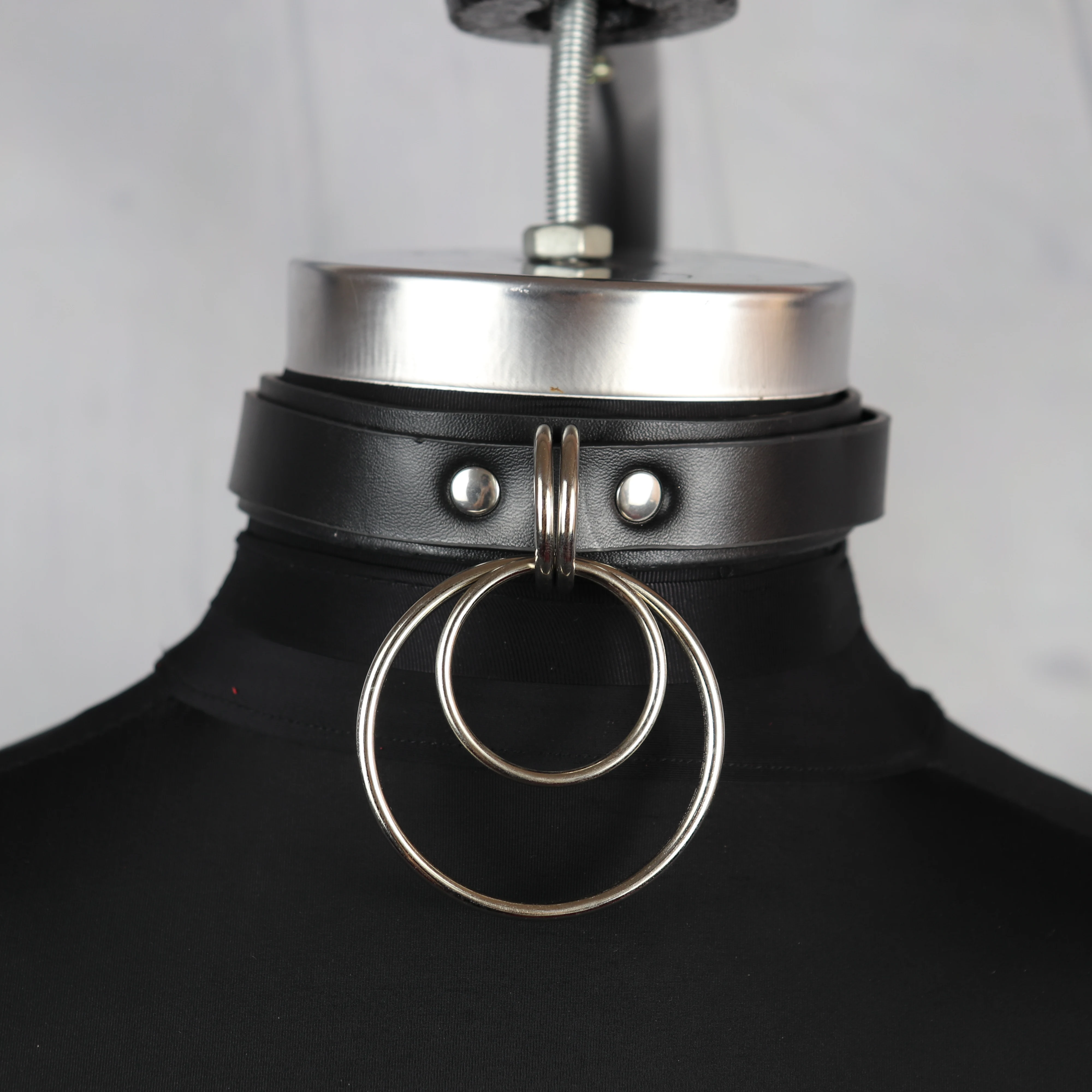 Кожаное ожерелье UYEE Бандажное чокер женский ремень сексуальное для танцев на