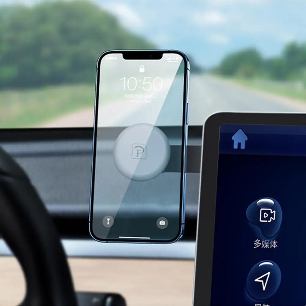 Черный/белый магнитный держатель для телефона с поворотом на 360 градусов