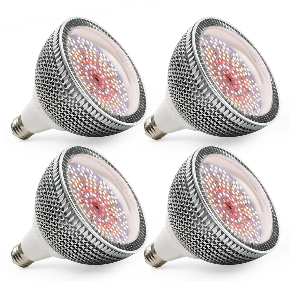 (4pcs/Lot) 150W 300W E27 LED Grow Light Full Spectrum Growing Led Lamp For Indoor Plant Hydroponics Flower Vegetable Seeds