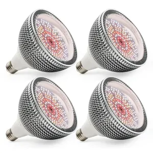 Светодиодная лампа полного спектра для выращивания растений, 150 Вт, 300 Вт, E27, 4 шт.лот
