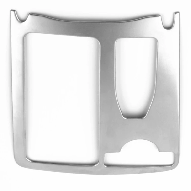 

Car Styling Interior Stainless Steel Sticker Water Cup Holder Panel Decoration Trim for Mercedes Benz C Class W204 2009-2014 Lhd
