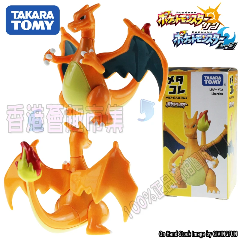TAKARA TOMY Покемон Металл Пикачу Snorlax Чаризард Аниме фигурки Модель игрушки для детей