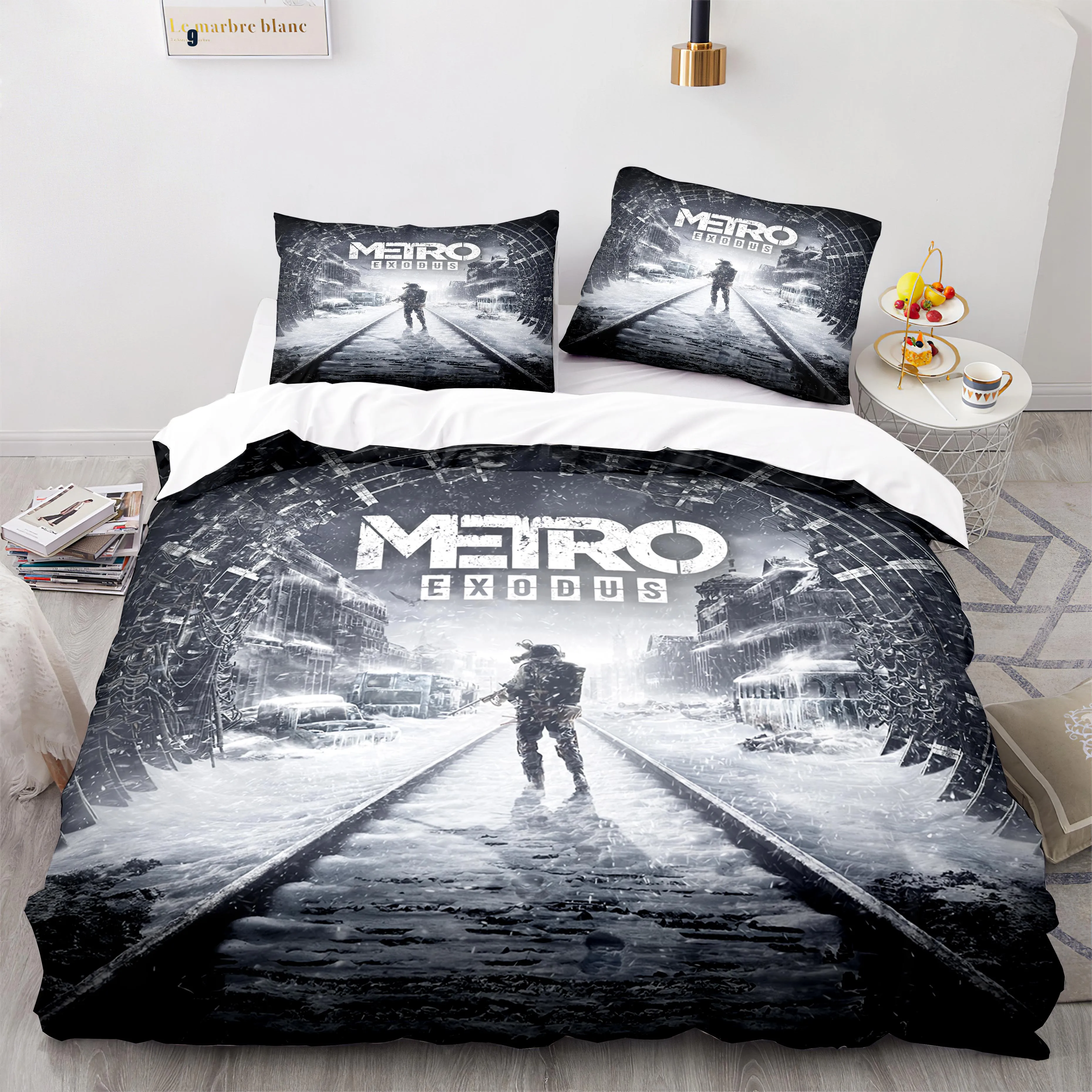 Комплект постельного белья Metro exodus одинарный двойной полноразмерный Королевский