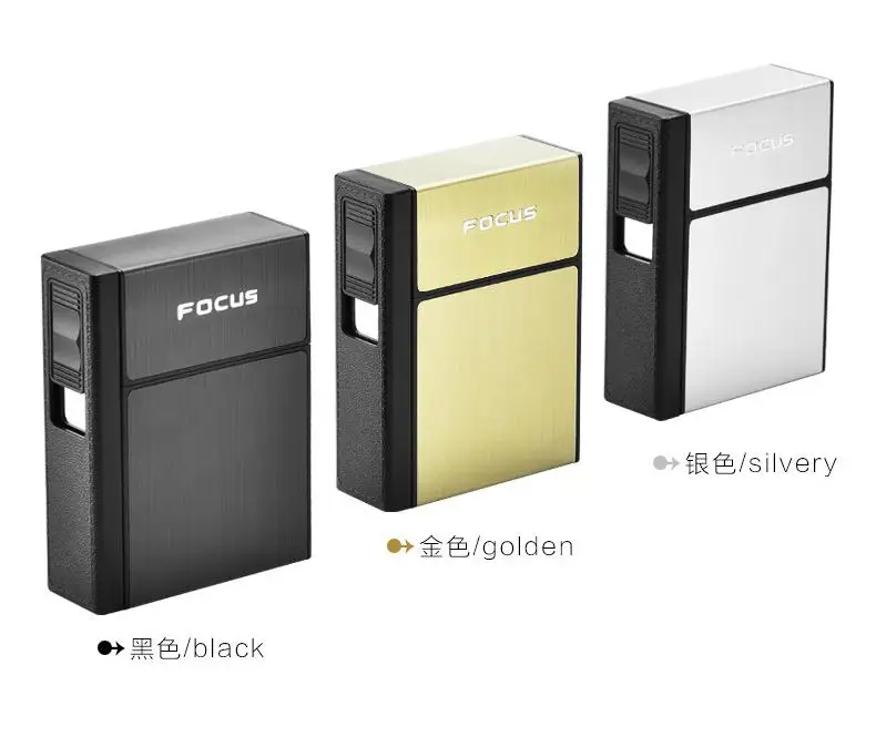 Портативный чехол для сигарет с зажигалкой мужской деловой съемный USB-зарядкой