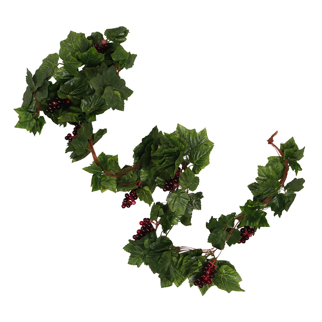 

Pack of 1 Grape Vine Grape Rattan ing Art Ornament for Home Wedding
