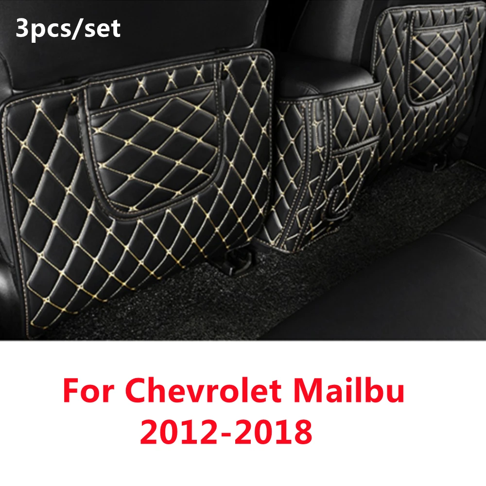 

XPE Car Rear Seat Anti-Kick Pad Back Armrest Protection Mat For Chevrolet Mailbu (2012-2018) 2013-14-15-16-2017 Car Accessories