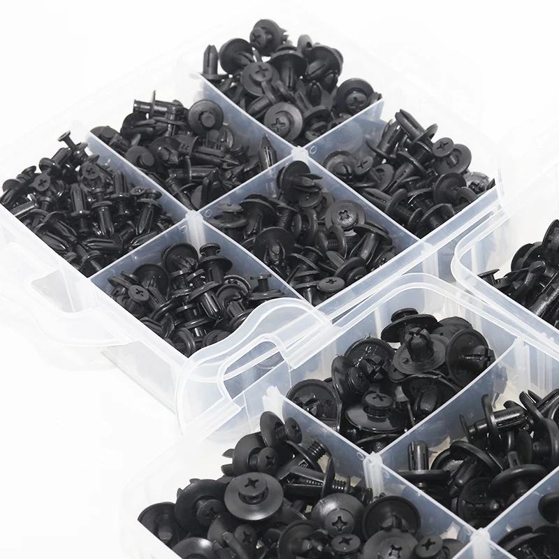 630 Pcs Car Retainer Clips Plastic Fasteners Kit Fender Rivet Auto Bumper for Gm Ford Toyota Honda Chrysle | Автомобили и