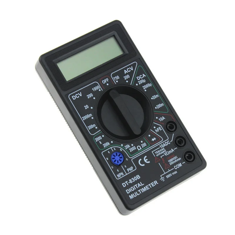 Цифровой мультиметр DT830B 1 шт. цифровой с ЖК-дисплеем 750/1000 в вольтметр амперметр