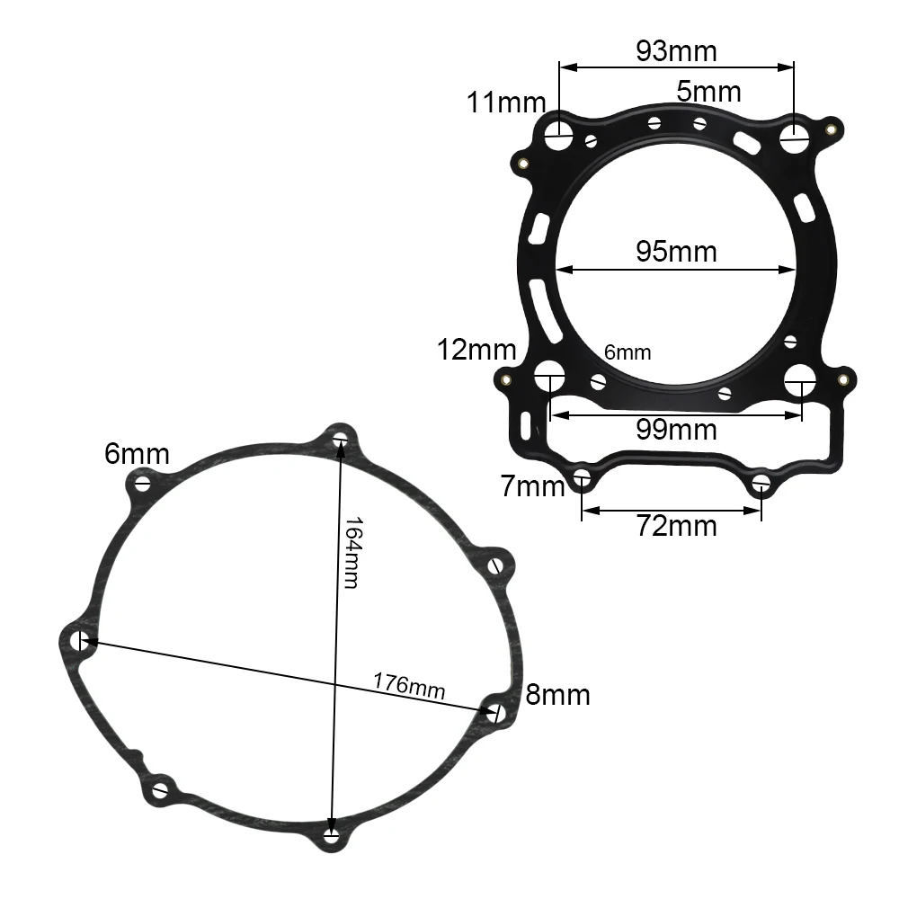 Полный комплект прокладок FLYPIG верхней и нижней прокладки для Yamaha YFZ450 YFZ 450 2004 2009 2005