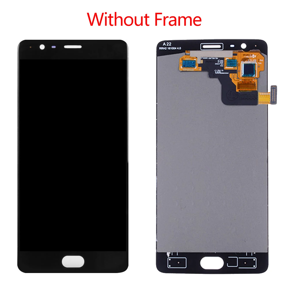 5.5'' AMOLED/OLED For Oneplus 3 3T LCD Display With Touch Screen Assembly One Plus A3000 A3010 A3003 Screen+Frame | Мобильные