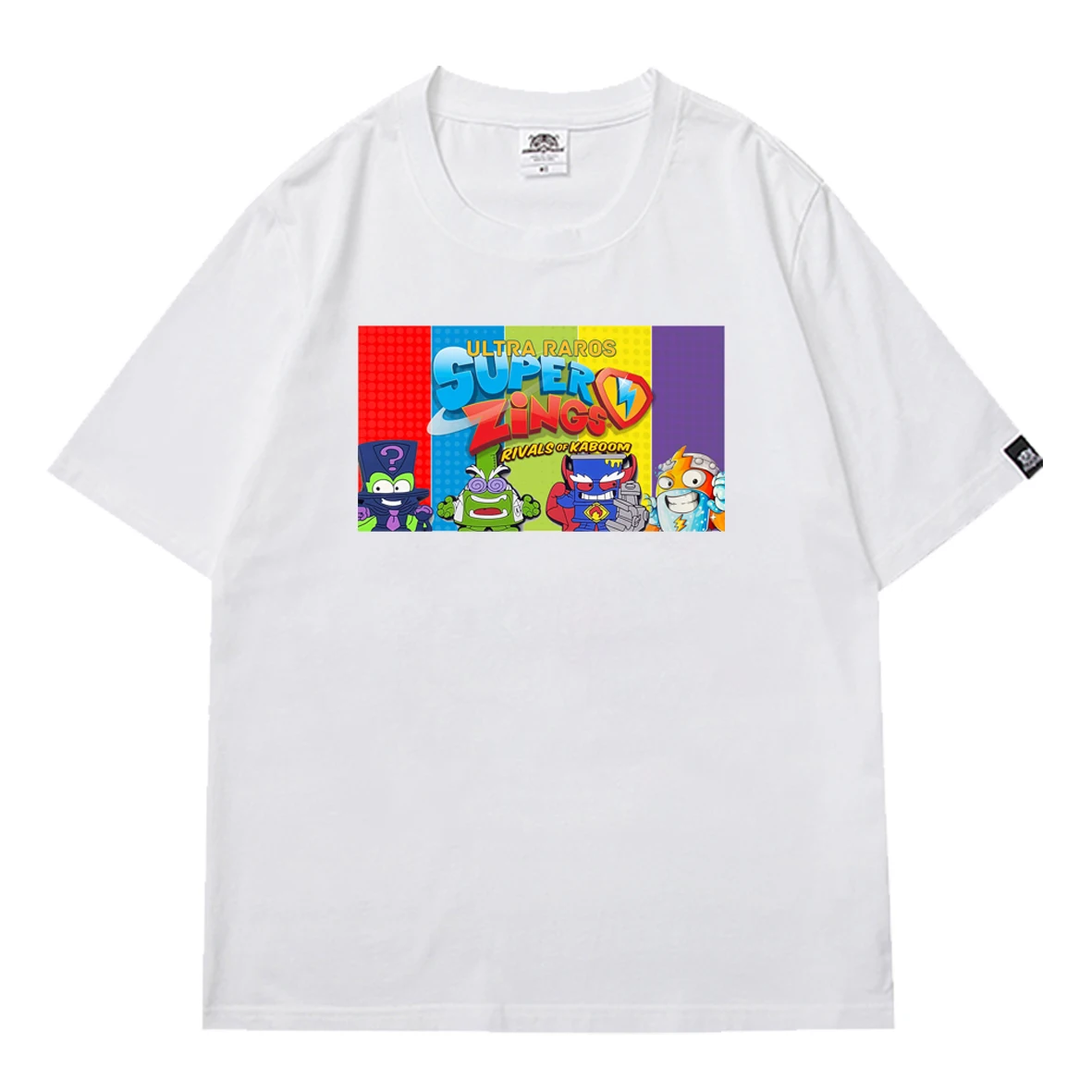 

2021 Summer Oversized T-shirt Cartoon Superzings Unisex T-shirt Children Boys Short Sleeves Tees Kids Tops For Girls Clothes