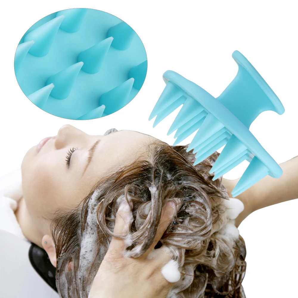 Силиконовый массажер для кожи головы чистящая расческа волос инструменты снятия