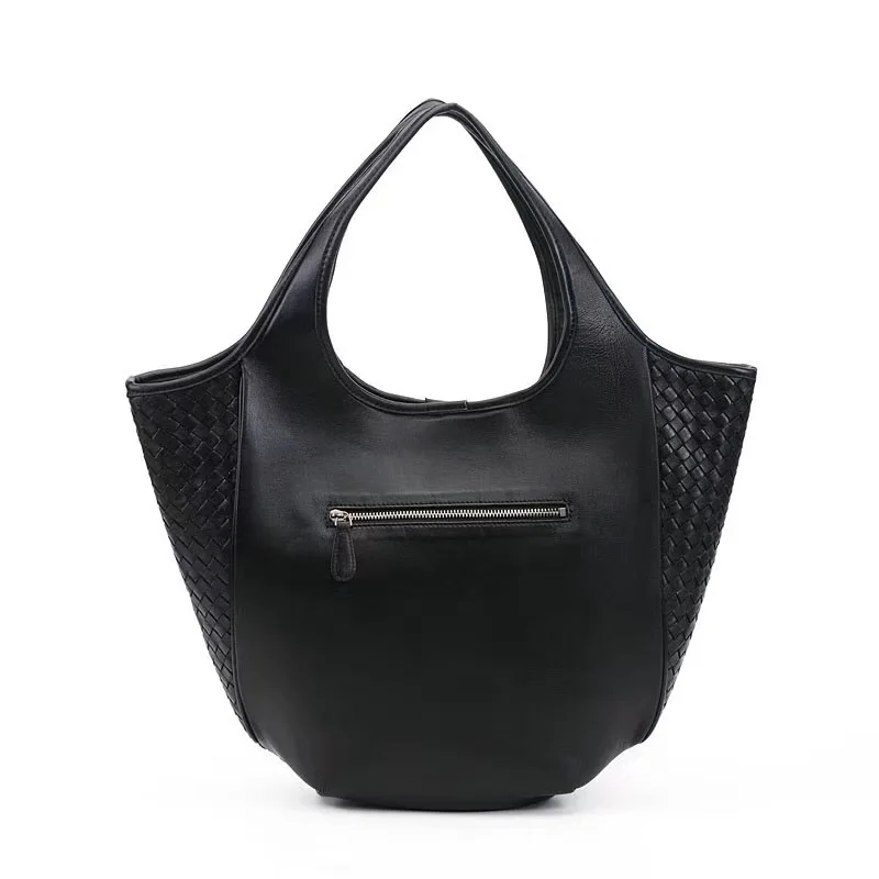 Женская сумка из натуральной кожи вместительная для ноутбука Geuine мягкая кожаная