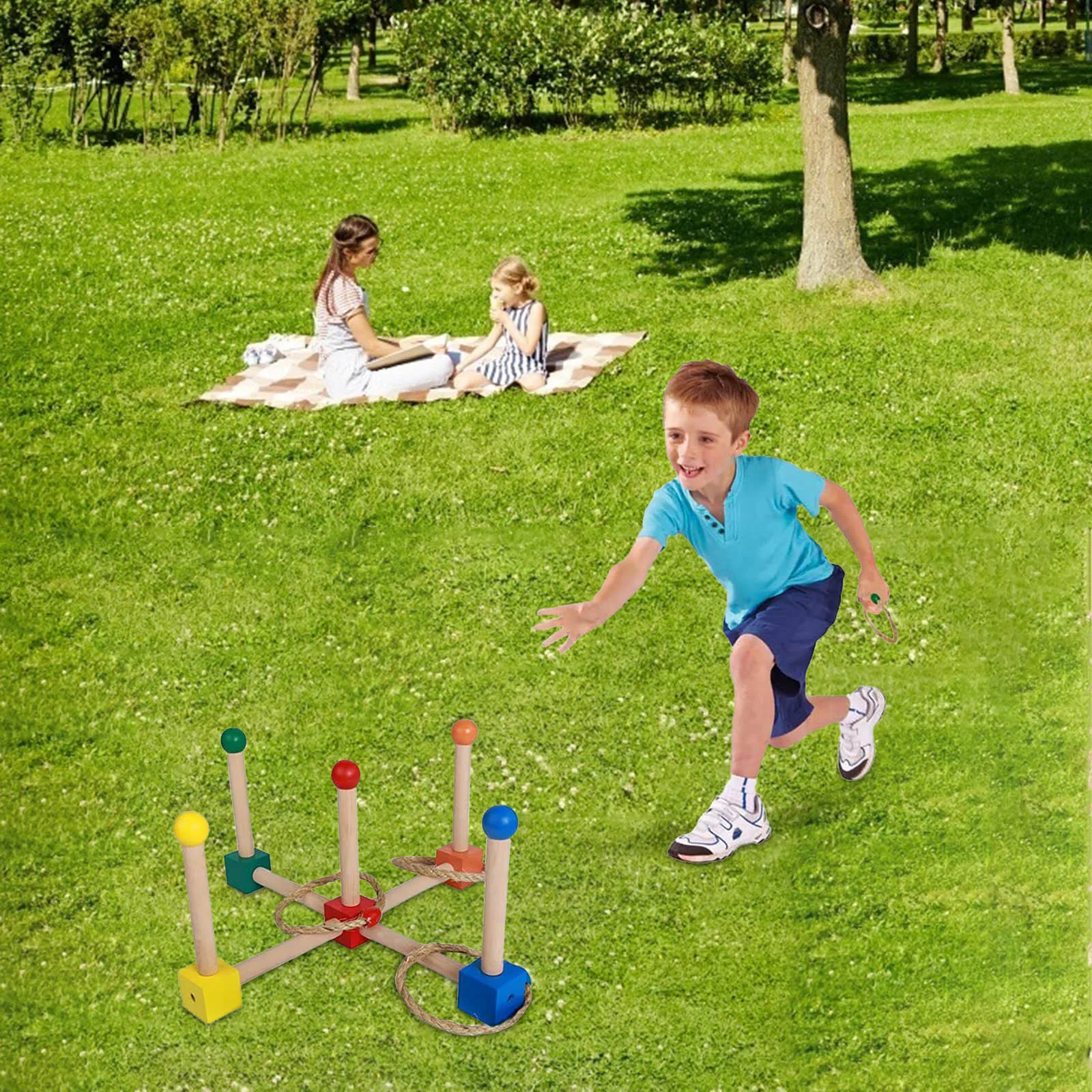

Puzzle Tossing Ring Game Set Outdoor And Indoor Sports Toys Tossing Paddok Game juguetes para nios FE
