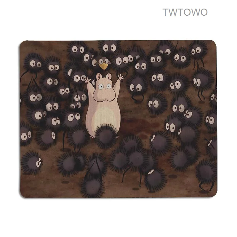 

High Quality Spirited Away Totoro Office Mice Rubber Mouse Pad Size for 18x22cm 21x26cm Gaming Mousepad
