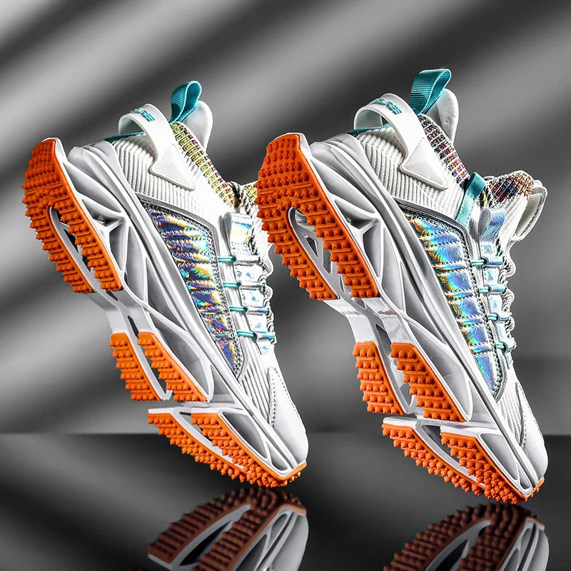

New Men's Blade Running Shoes Breathable Sneakers High Quality Wear-resistant Sports Shoes Outdoor Fashion No-slip Jogging Shoes