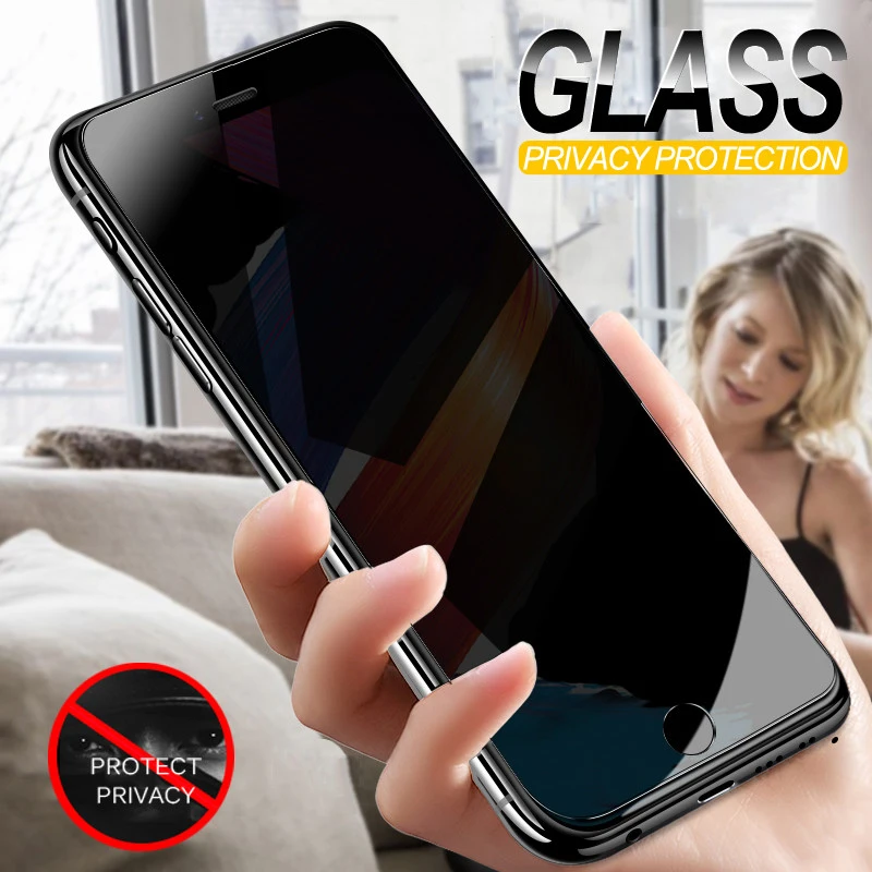 KISSCASE антишпионское закаленное стекло для iPhone 8 7 6 Plus 11 Pro Max Защитная пленка экрана