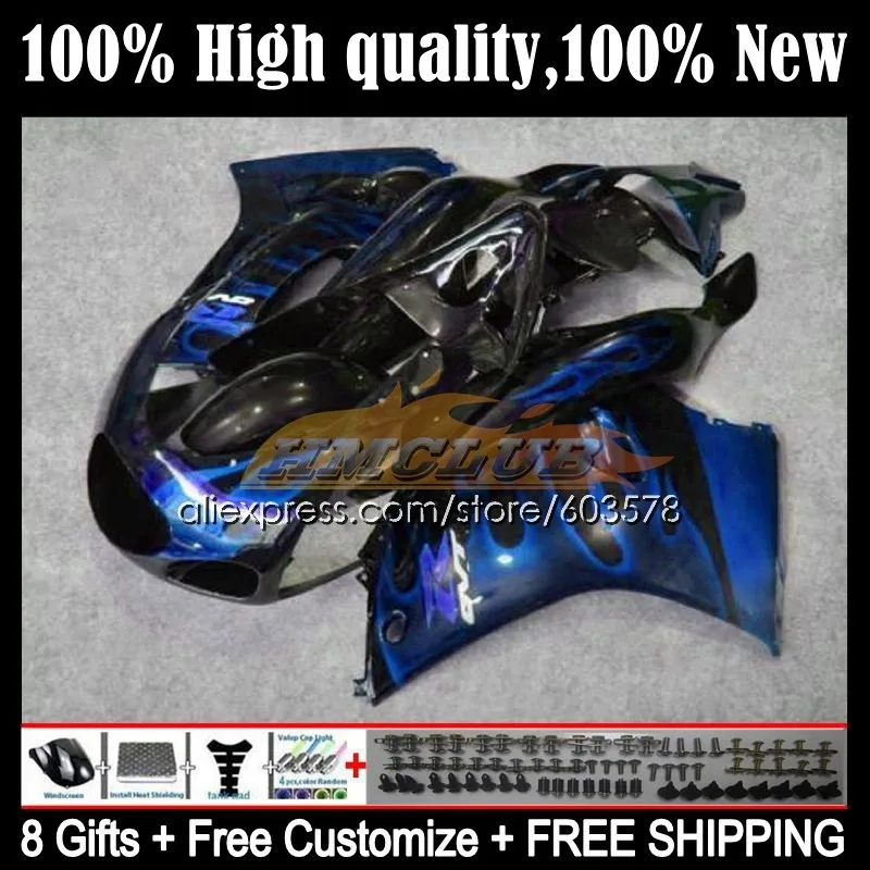 

RGV250 For SUZUKI RGV 250 SAPC VJ22 90 91 92 93 94 95 96 17CL.163 RGV-250 1990 1991 1992 1993 1994 1995 1996 Fairing Blue flames