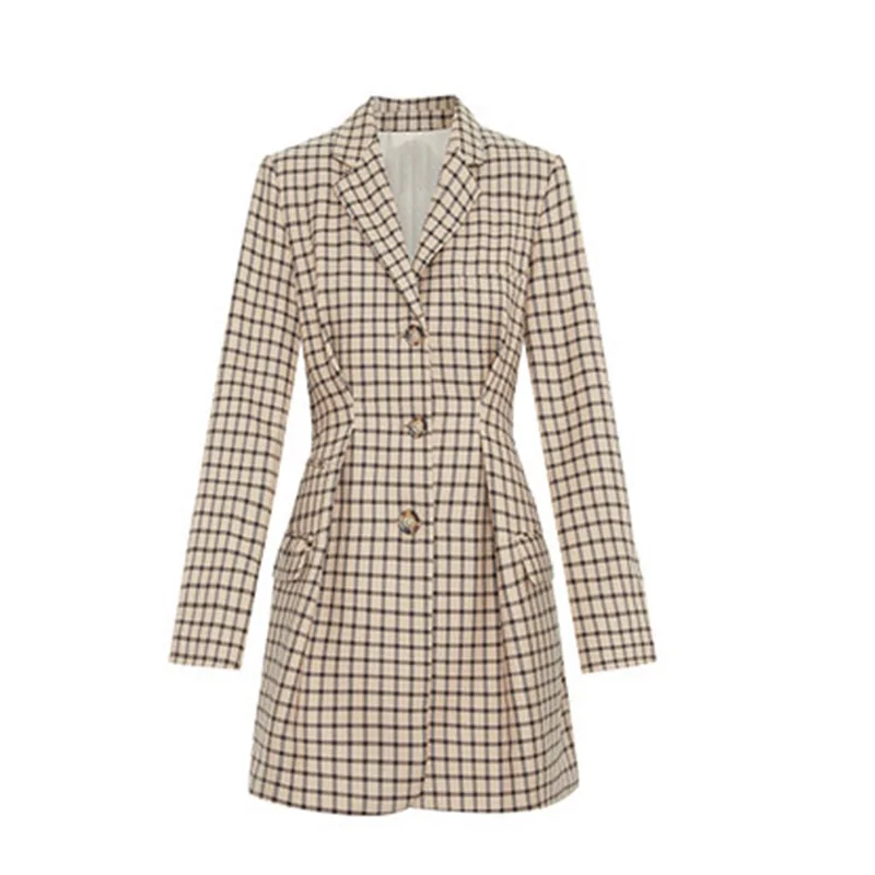 

Ma2021 spring new A-line slim Plaid waist dress mbo4drs043