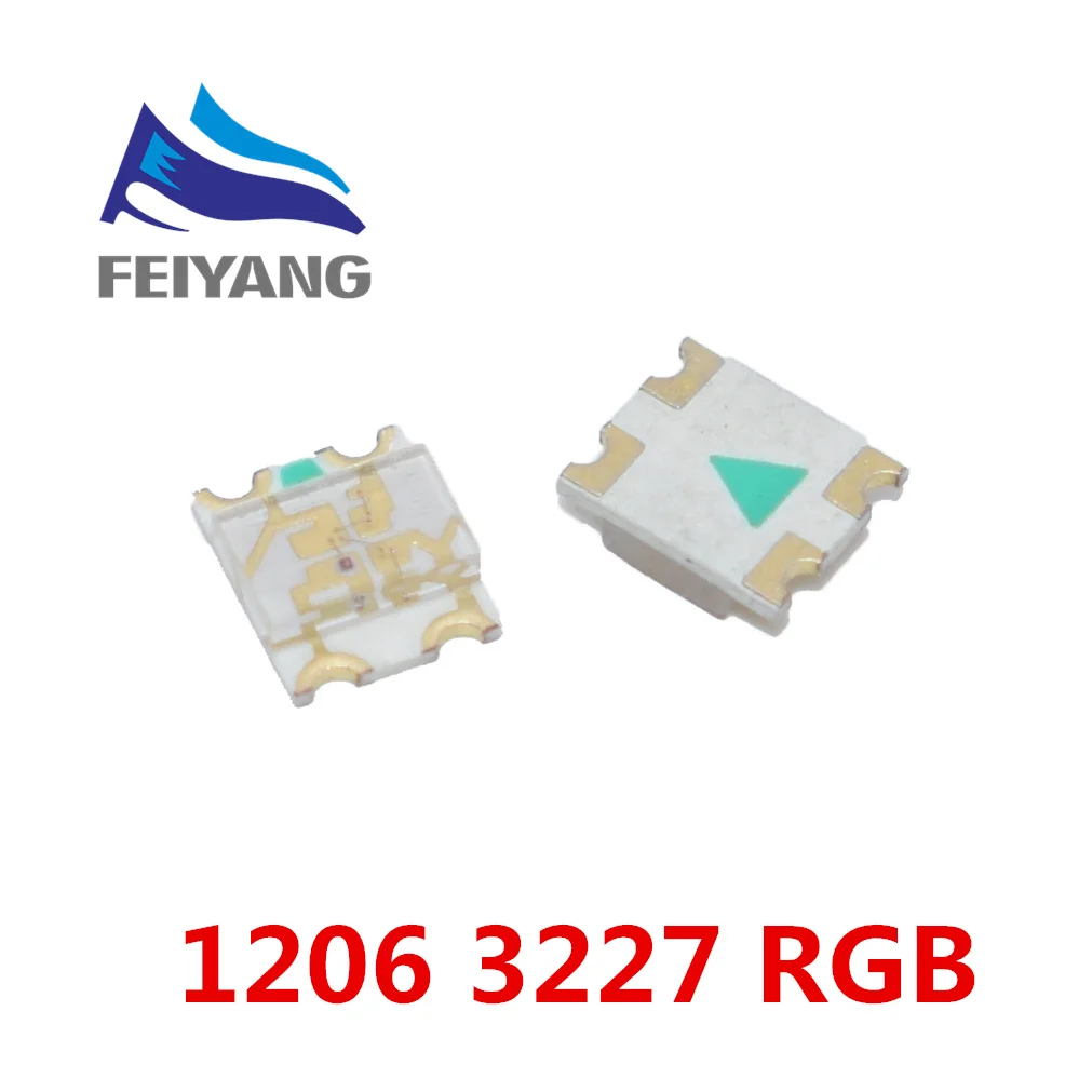 3000 шт. 1206 (3227) Общий Анод RGB SMD СВЕТОДИОДНЫЙ шарик триколор красного зеленого и