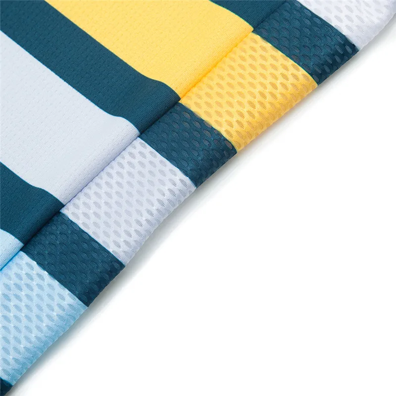 Новинка 2020 цветная полосатая Мужская велосипедная майка гоночная рубашка топ с