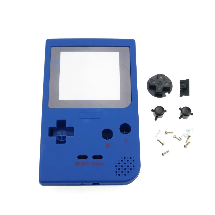 Cltgxdd полный Чехол Крышка для корпуса оболочка для Gameboy Карманная игровая консоль для GBP игровой машины корпус с кнопками комплект - Цвет: O Blue