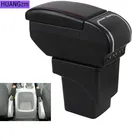 Большой подлокотник для Ford Focus 2 MK2 2005-2011, подлокотник, центральная консоль, коробка для хранения, кожа, поддержка 2006, 2007, 2008, 2009, 2010